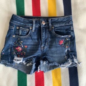 Denim shorts